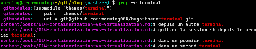Le terminal